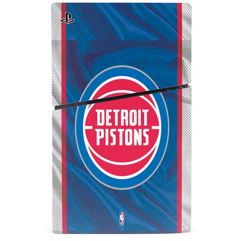 NBA Detroit Pistons Away Jersey PS5 Slim Disk Console Skin