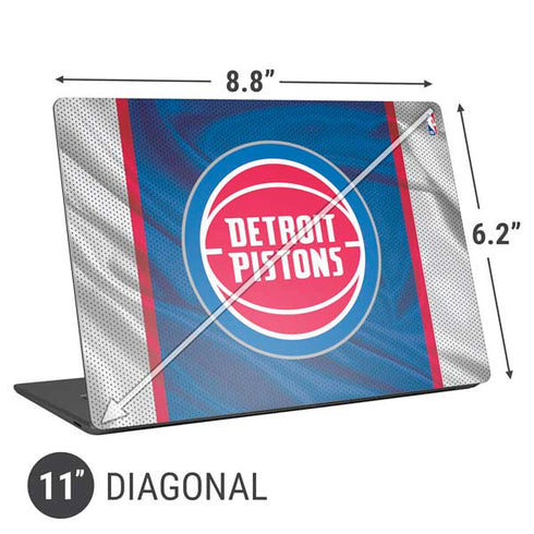 NBA Detroit Pistons Away Jersey Universal Laptop 11in (8.8 x 6.2in) Skin