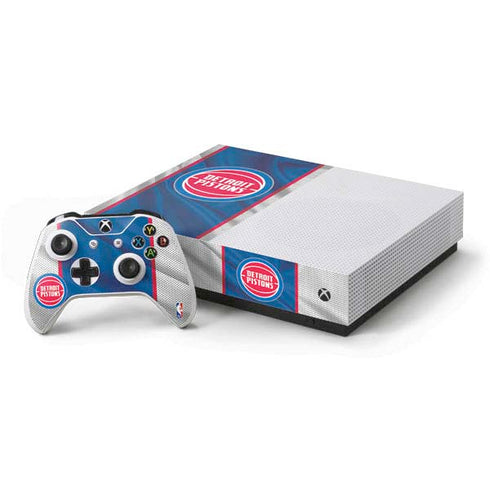 NBA Detroit Pistons Away Jersey Xbox One S All-Digital Edition Bundle Skin