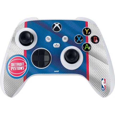 NBA Detroit Pistons Away Jersey Xbox Series S Controller Skin