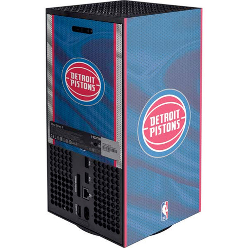 NBA Detroit Pistons Away Jersey Xbox Series X Console Skin