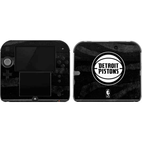 NBA Detroit Pistons Black Animal Print Nintendo 2DS Skin