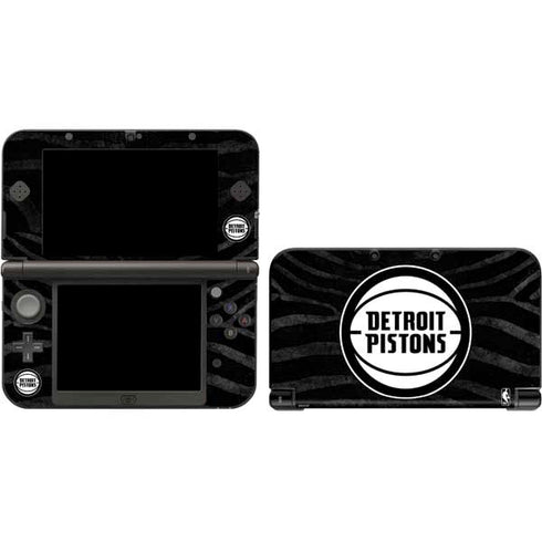NBA Detroit Pistons Black Animal Print 3DS XL 2015 Skin