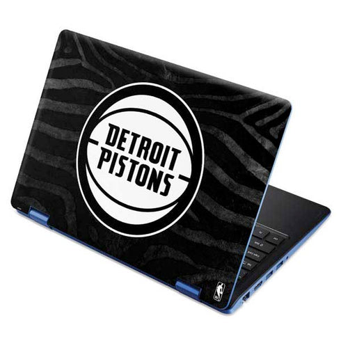 NBA Detroit Pistons Black Animal Print Aspire R11 11.6in Skin
