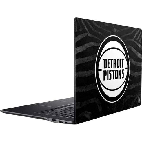 NBA Detroit Pistons Black Animal Print Ativ Book 9 (15.6in 2014) Skin