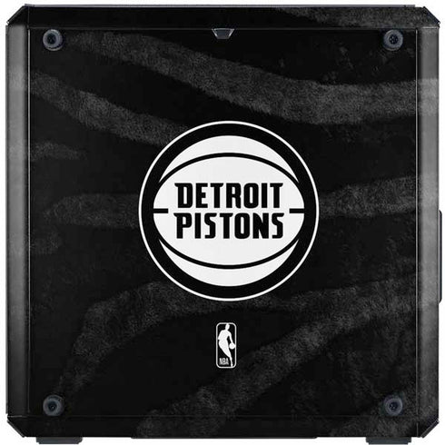 NBA Detroit Pistons Black Animal Print Cooler Master MasterBox Q300L Mini Tower Skin