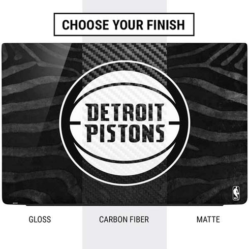 NBA Detroit Pistons Black Animal Print Dell Vostro Skin