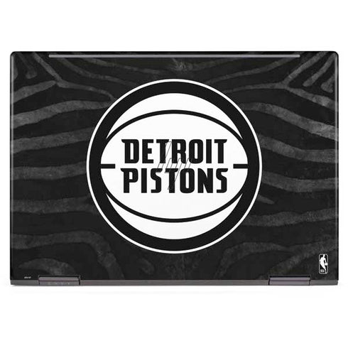 NBA Detroit Pistons Black Animal Print HP Envy Skin