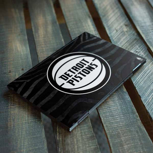 NBA Detroit Pistons Black Animal Print HP Envy Skin