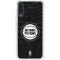 NBA Detroit Pistons Black Animal Print Galaxy A50 Clear Case