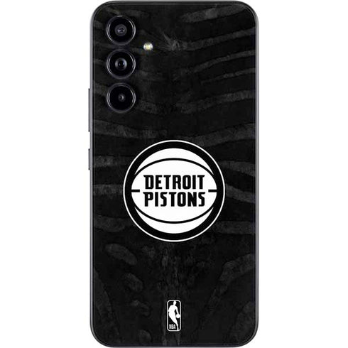 NBA Detroit Pistons Black Animal Print Galaxy A54 5G Skin