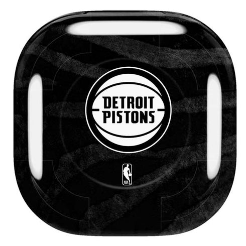 NBA Detroit Pistons Black Animal Print Galaxy Buds Pro Skin