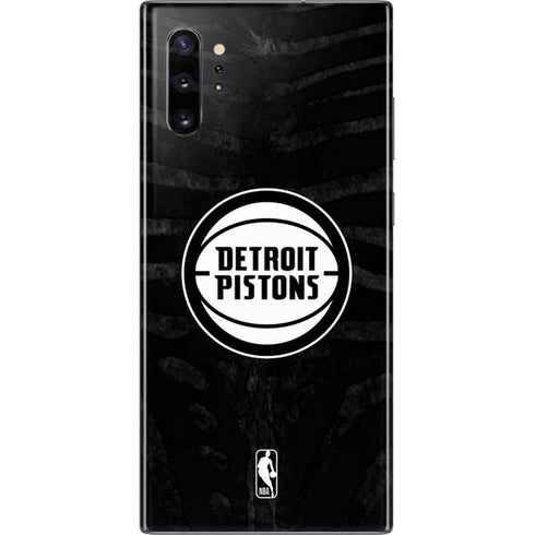 NBA Detroit Pistons Black Animal Print Galaxy Note 10 Plus Skin