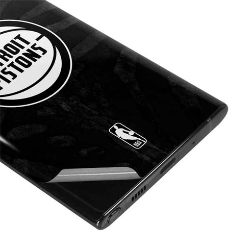 NBA Detroit Pistons Black Animal Print Galaxy Note 10 Plus Skin