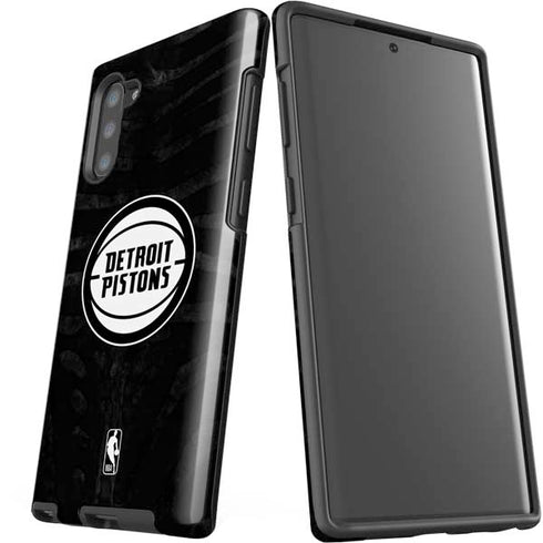 NBA Detroit Pistons Black Animal Print Galaxy Note 10 Pro Case