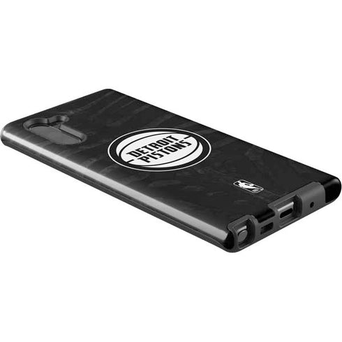 NBA Detroit Pistons Black Animal Print Galaxy Note 10 Pro Case
