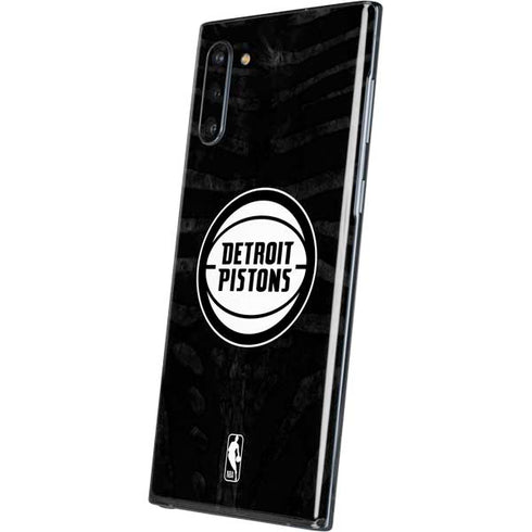 NBA Detroit Pistons Black Animal Print Galaxy Note 10 Skin