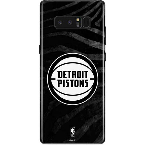 NBA Detroit Pistons Black Animal Print Galaxy Note 8 Skin