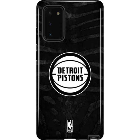 NBA Detroit Pistons Black Animal Print Galaxy Note20 5G Pro Case