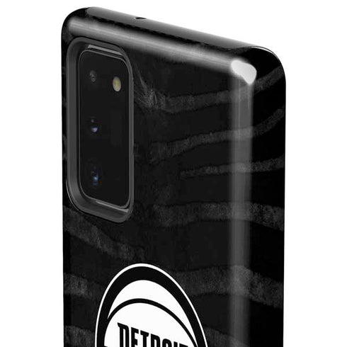 NBA Detroit Pistons Black Animal Print Galaxy Note20 5G Pro Case