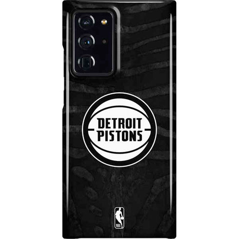 NBA Detroit Pistons Black Animal Print Galaxy Note20 Ultra 5G Lite Case