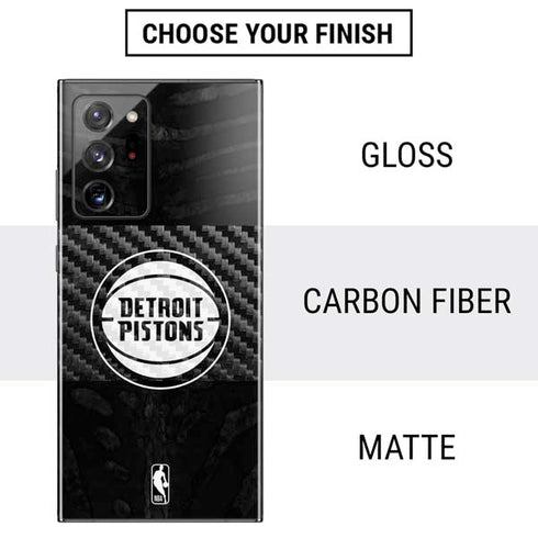 NBA Detroit Pistons Black Animal Print Galaxy Note20 Ultra 5G Skin