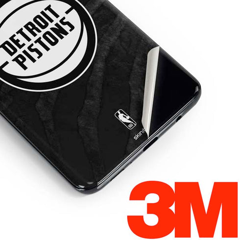 NBA Detroit Pistons Black Animal Print Galaxy S10e Skin
