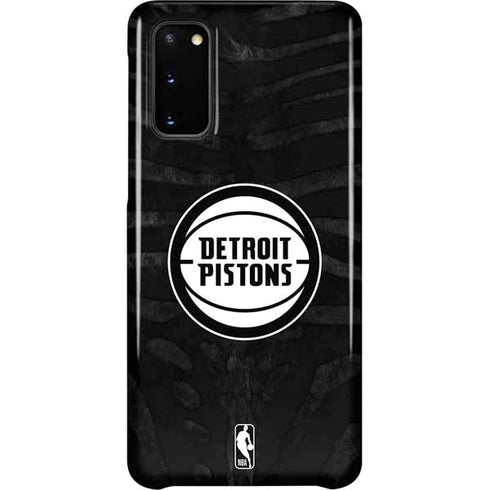 NBA Detroit Pistons Black Animal Print Galaxy S20 Lite Case