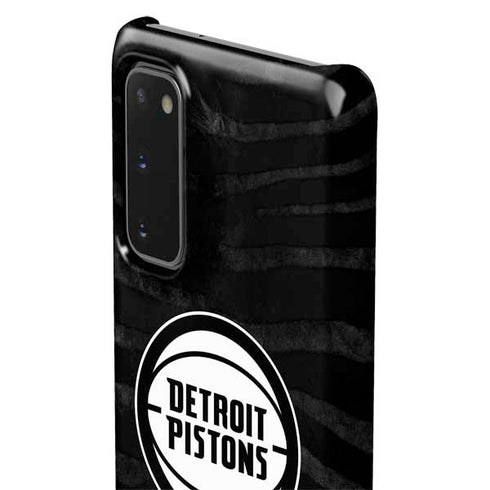NBA Detroit Pistons Black Animal Print Galaxy S20 Lite Case