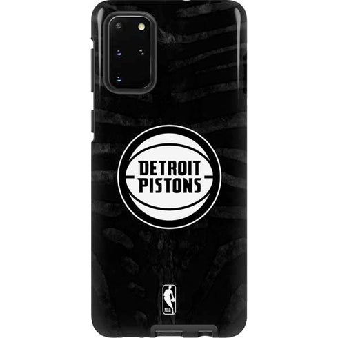 NBA Detroit Pistons Black Animal Print Galaxy S20 Plus Pro Case