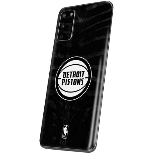 NBA Detroit Pistons Black Animal Print Galaxy S20 Plus Skin