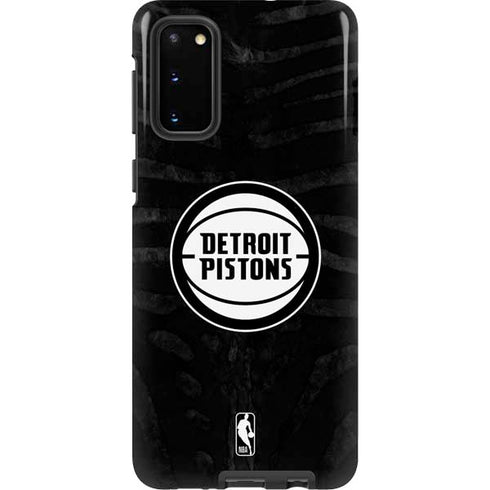 NBA Detroit Pistons Black Animal Print Galaxy S20 Pro Case