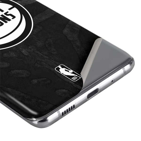 NBA Detroit Pistons Black Animal Print Galaxy S20 Skin