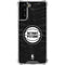 NBA Detroit Pistons Black Animal Print Galaxy S21 FE Clear Case