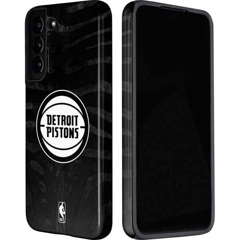 NBA Detroit Pistons Black Animal Print Galaxy S22 Pro Case