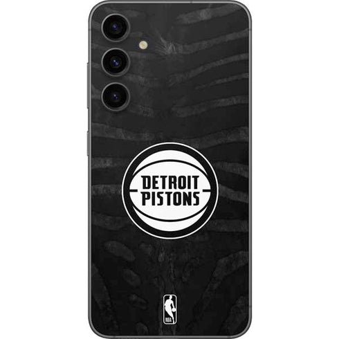 NBA Detroit Pistons Black Animal Print Galaxy S23 FE Skin