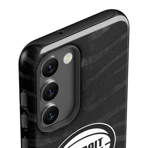 NBA Detroit Pistons Black Animal Print Galaxy S23 Pro Case