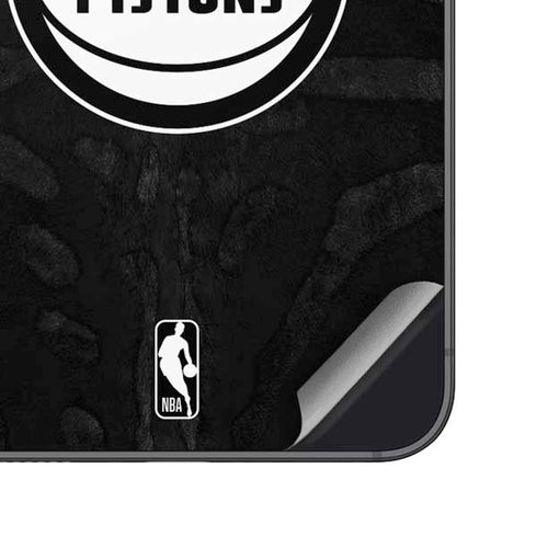 NBA Detroit Pistons Black Animal Print Galaxy S23 Skin
