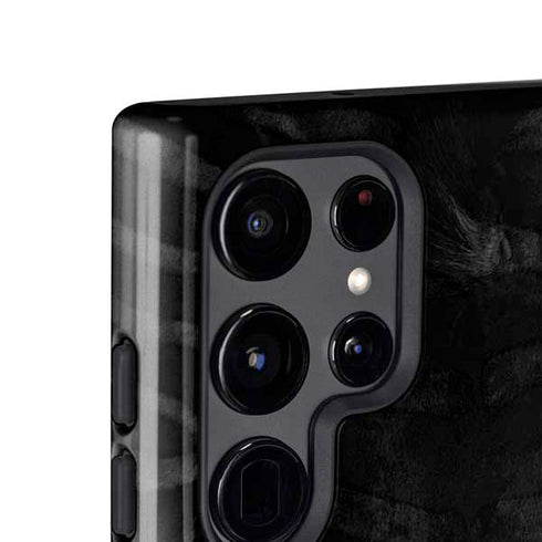 NBA Detroit Pistons Black Animal Print Galaxy S24 Ultra Impact Case