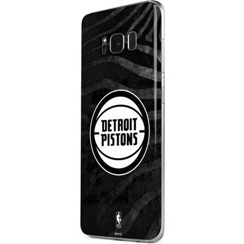 NBA Detroit Pistons Black Animal Print Galaxy S8 Plus Skin