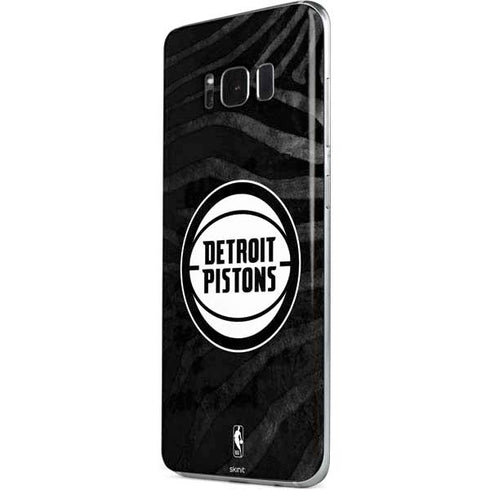 NBA Detroit Pistons Black Animal Print Galaxy S8 Skin