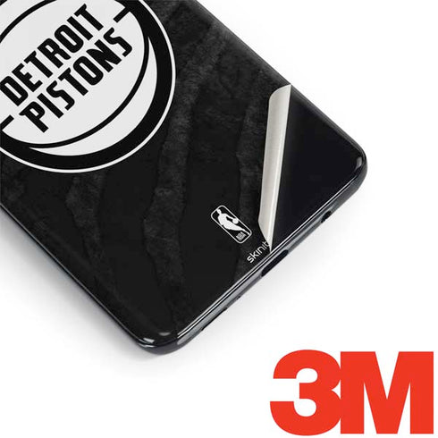 NBA Detroit Pistons Black Animal Print Galaxy S9 Plus Skin
