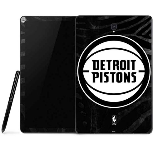 NBA Detroit Pistons Black Animal Print Samsung Galaxy Tab Skin