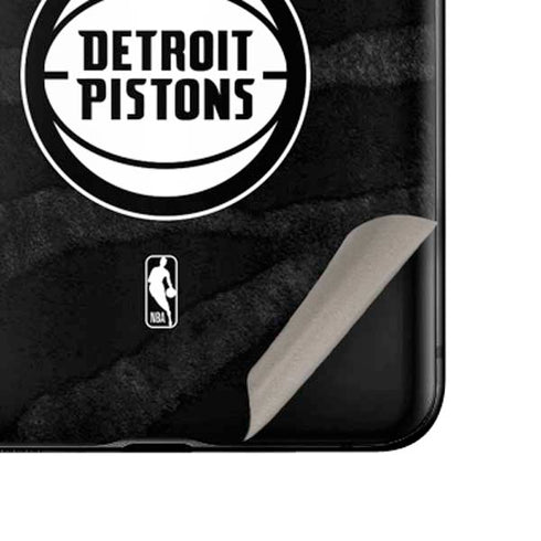 NBA Detroit Pistons Black Animal Print Galaxy Z Flip Skin