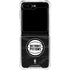 NBA Detroit Pistons Black Animal Print Galaxy Z Flip5 5G Clear Case