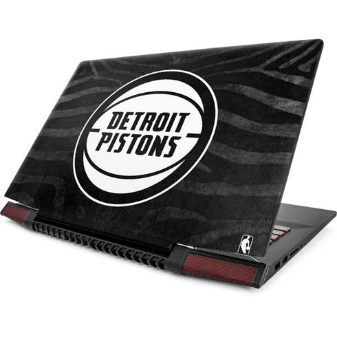 NBA Detroit Pistons Black Animal Print Lenovo IdeaPad Skin