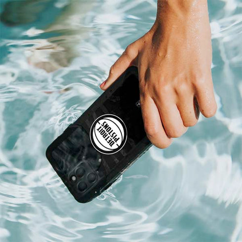 NBA Detroit Pistons Black Animal Print iPhone 11 Pro Waterproof Case