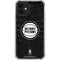 NBA Detroit Pistons Black Animal Print iPhone 12 Clear Case