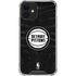 NBA Detroit Pistons Black Animal Print iPhone 12 Clear Case