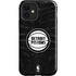 NBA Detroit Pistons Black Animal Print iPhone 12 Impact Case